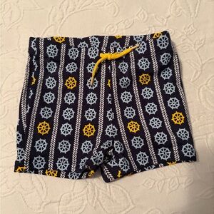 Janie and Jack 12-18m Nautical Patterned Swim Shorts nwt
